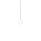 The 5 inch Bola Sphere from Pablo Designs in chrome.