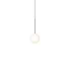 The 6 inch Bola Sphere from Pablo Designs in rose gold.