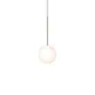 The 8 inch Bola Sphere from Pablo Designs in rose gold.