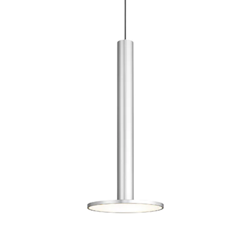 The satin aluminum Cielo XL Pendant Light from Pablo Designs.