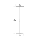 The dimensions of the Circa Floor Lamp from Pablo Designs. all-groups