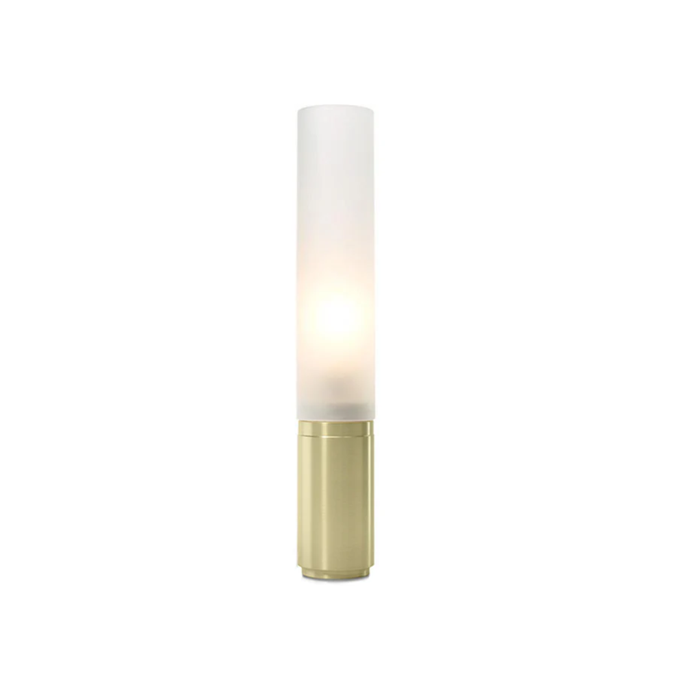 The 18 inch brass Elise Table Lamp from Pablo Designs.