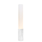 The 32 inch Carrara white marble Elise Table Lamp from Pablo Designs.