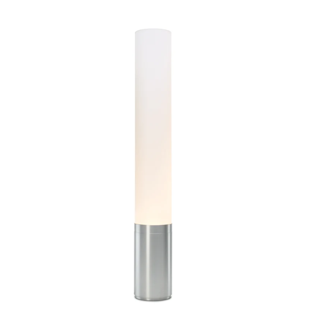 The 32 inch silver Elise Table Lamp from Pablo Designs.
