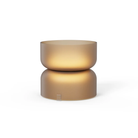 The etched amber Mini Totem Table Lamp from Pablo Designs.