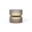The etched smoke Mini Totem Table Lamp from Pablo Designs.