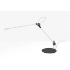 The white Superlight Table Lamp from Pablo Designs at an angle.