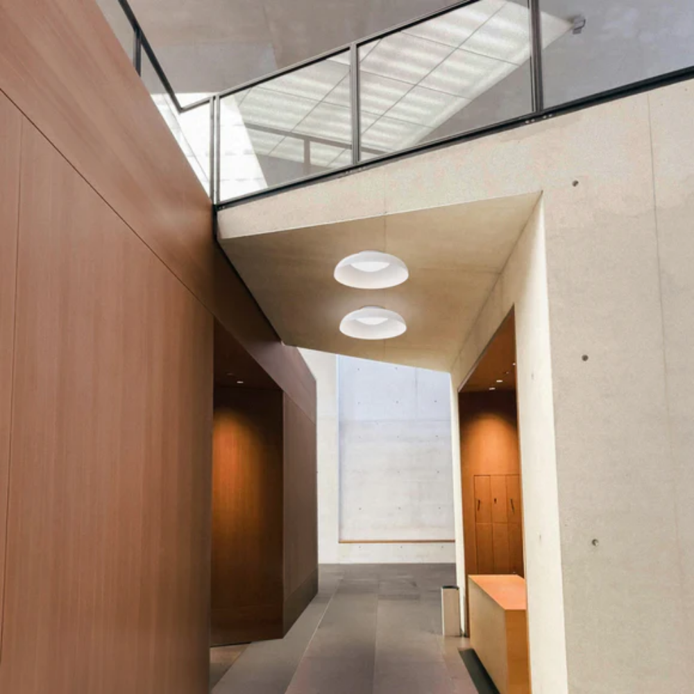 The Totem Flush from Pablo Designs in style D in a hallway.