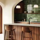 The Totem Mini Pendant from Pablo Designs in a dining and kitchen space. all-groups