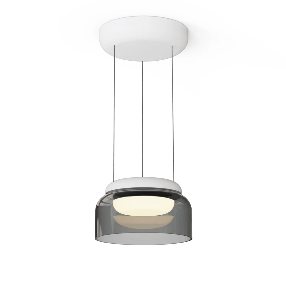 The smoke and white Totem Mini Pendant from Pablo Designs.