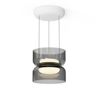 The smoke and white Totem Up/Down Mini Pendant from Pablo Designs.