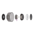 The Totem Sconce by Pablo Designs disassembled view, showing the component assembly. all-groups