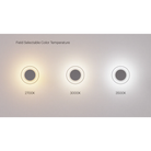 Image showing the different color temperature options available with the Totem Sconce by Pablo Designs. all-groups