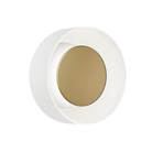The Totem Sconce by Pablo Designs in White / Brass / White.