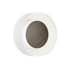 The Totem Sconce by Pablo Designs in White / Walnut / White.
