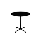 The large black Pico Round Cafe Table 4-Star Base by Houe.