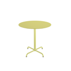 The large lemon-zest Pico Round Cafe Table, 4-Star Base by Houe.