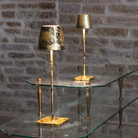 The golf leaf crackle black Poldina Pro Micro from Zafferano in a gallery.