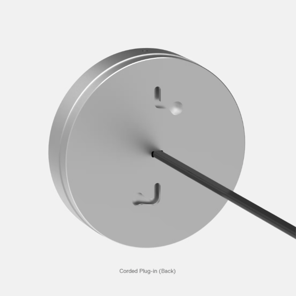 The mounting plate of the RBW Corded Sconce with plug-in (back). all-groups