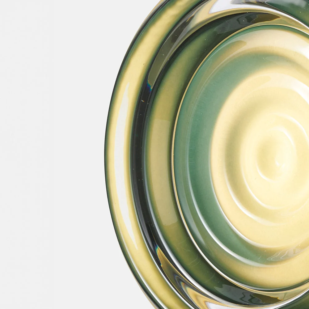 The Ripple Sconce by RBW in jade close up.