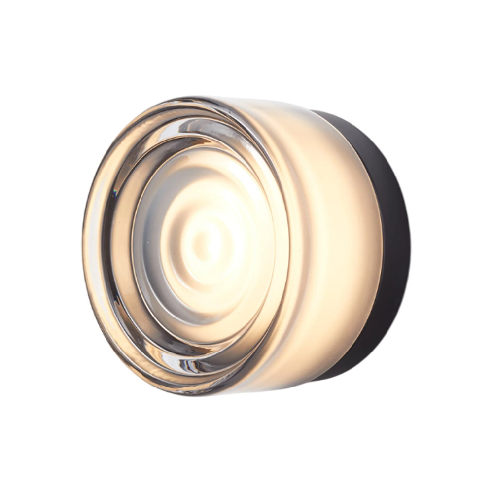 The Ripple Sconce by RBW in Smoked with Black Anodized.