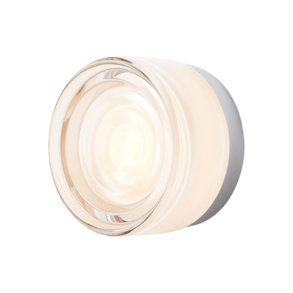 The Ripple Sconce by RBW in white interior with natural anodized.