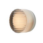 The Crisp Sconce by RBW in Chrome with Natural Anodized backplate.