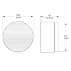 The dimensions of the Crisp Wall sconce by RBW. all-groups