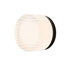 The Crisp Sconce by RBW in White with Black Anodized backplate.