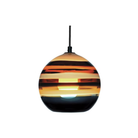The Banded Amber Mini Pendant from Siemon and Salazar.