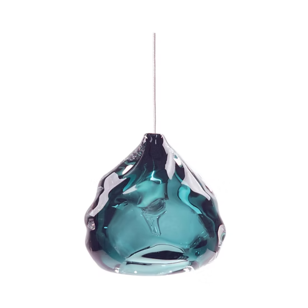 The steel blue Happy Small Pendant from Siemon and Salazar.