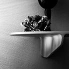 The Museum NM&.045 Console Shelf from String Furniture in white.