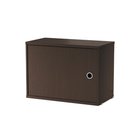 The Cabinet with Swing Door from String Furniture in dark oak.