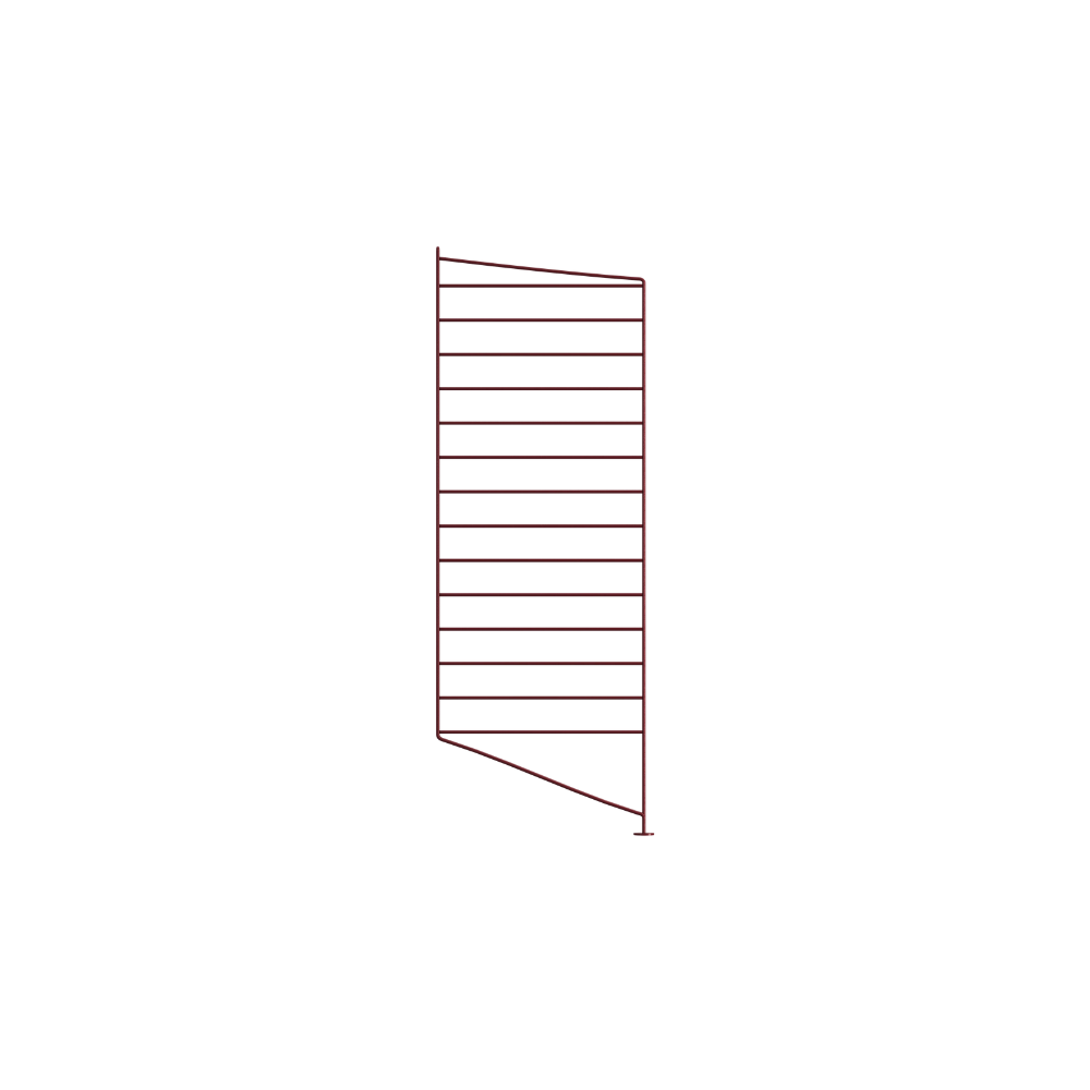 The 33-inch Floor Panels from String Furniture in Dark Red.