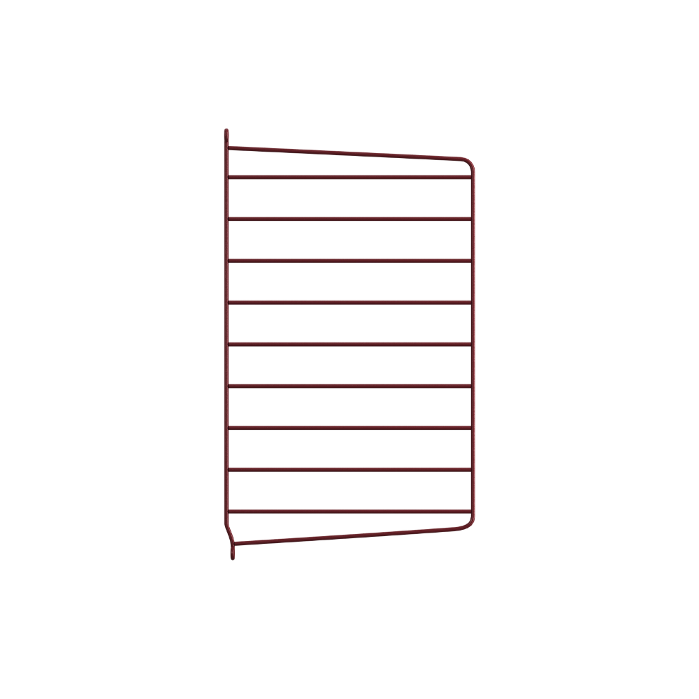 The String System by String Furniture dark red wall panels 19.6 H x 11.8 D Inch.