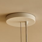 Detailed image of the canopy of the Echo Chandelier by Tala Lighting,