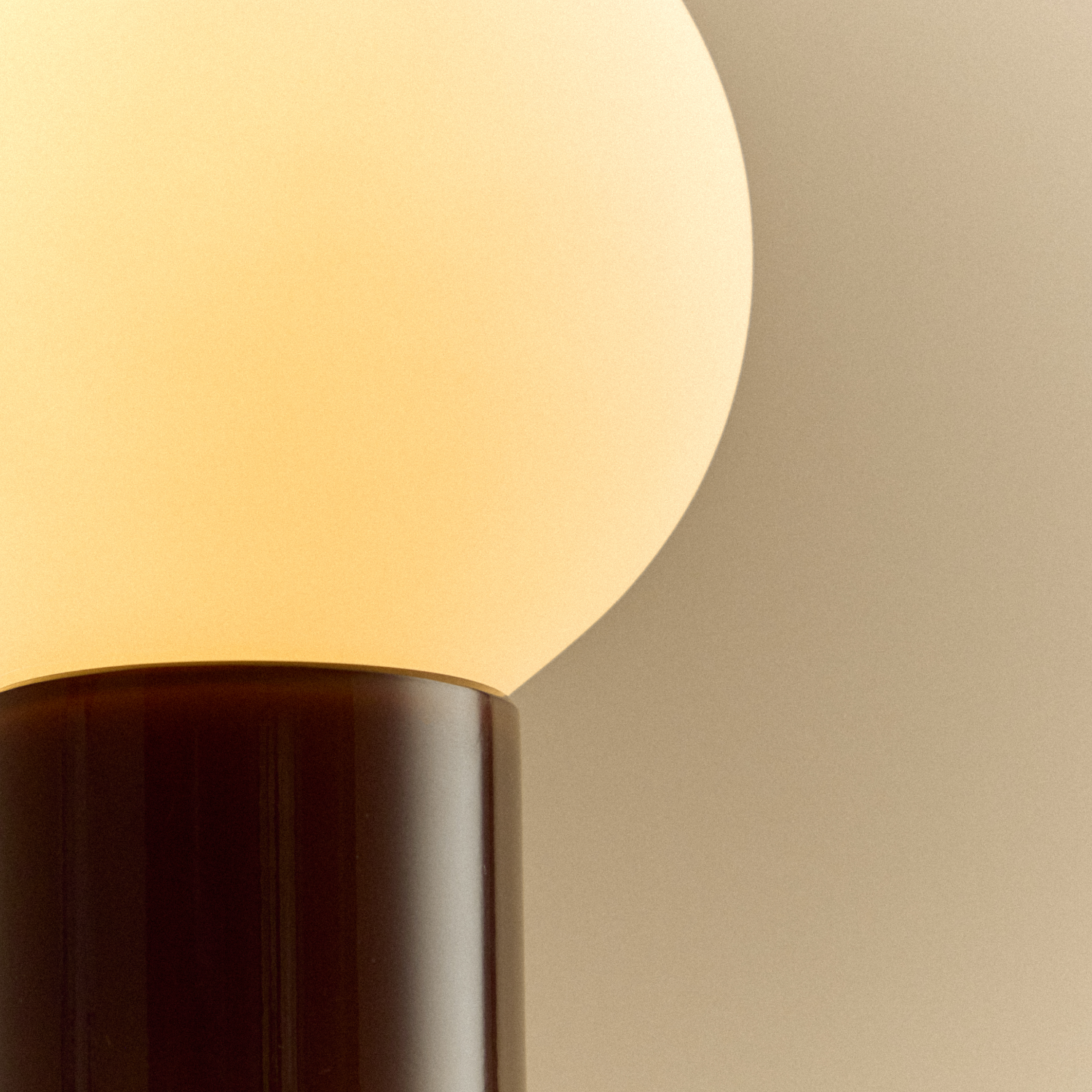 Detailed image of the Shore Table lamp from Tala Lighting in Brown.
