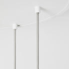 Canopy detail of the Alumina Nine Pendant with Sphere V bulbs by Tala Lighting.