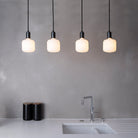 The Oblo E26 LED Bulb by Tala Lighting over a sink.
