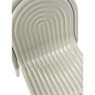 The Groove Side Chair in Putty by Tom Dixon up close.