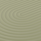 detail view of the Groove Large Oval Outdoor Table in Moss by Tom Dixon.