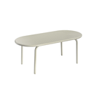 Groove Large Oval Outdoor Table in Putty by Tom Dixon.