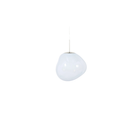 The Melt Mini Pendant from Tom Dixon in opal and silver turned off.