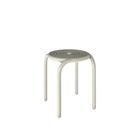 The Groove Outdoor Stool in Putty by Tom Dixon.