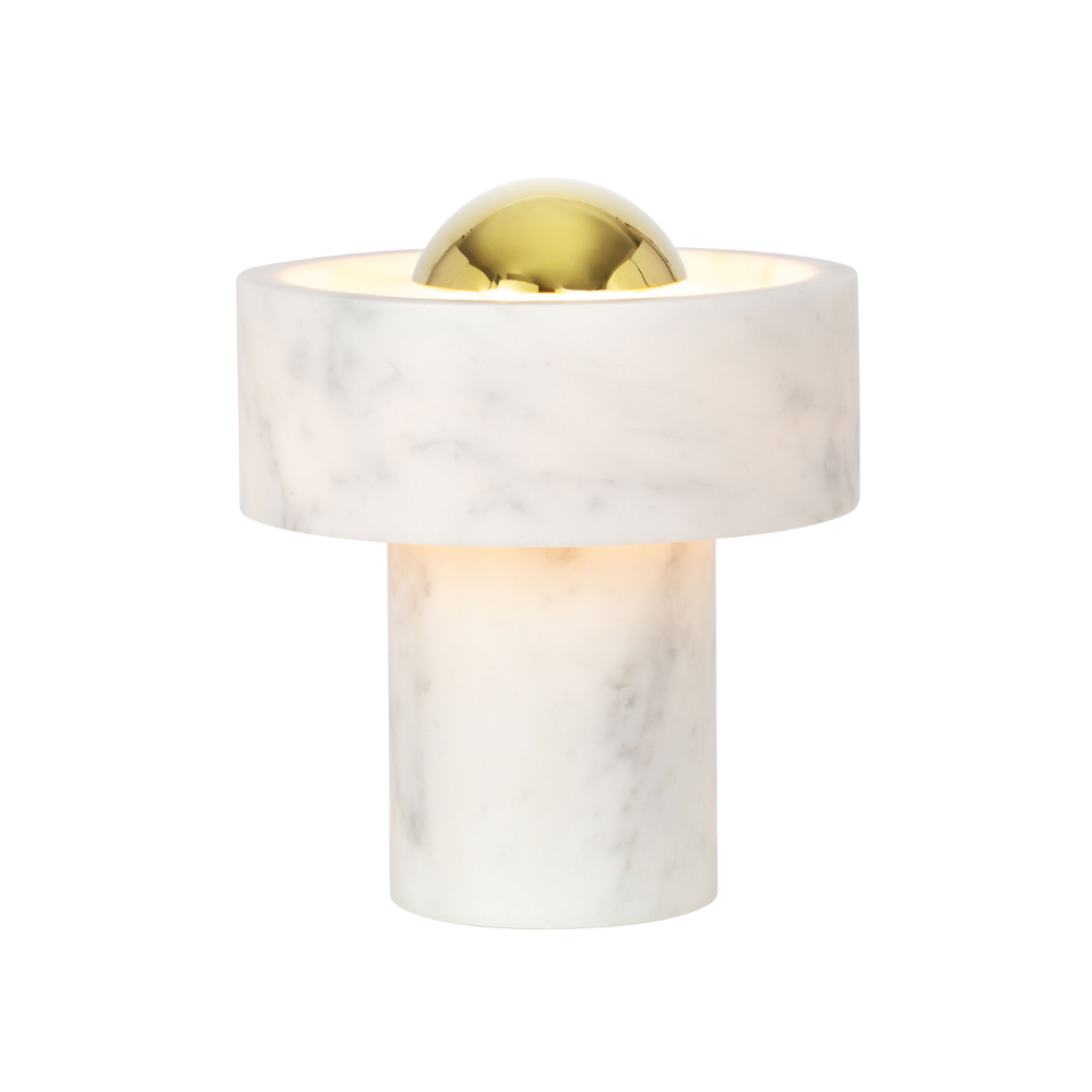 The Stone Portable Light by Tom Dixon in Brass.