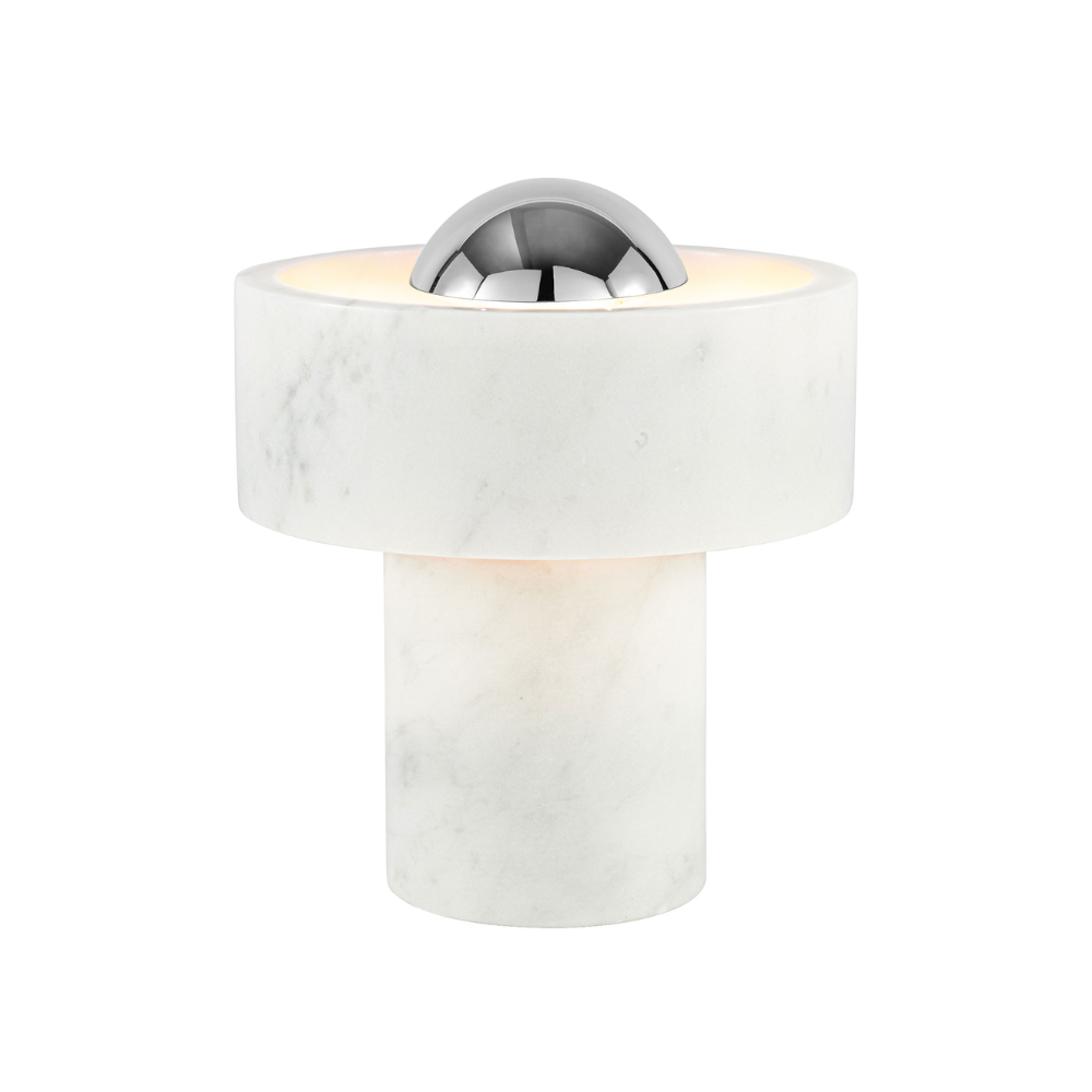 The Stone Portable Light by Tom Dixon in Silver.