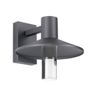 The Ash Cylinder Outdoor Wall Sconce from Visual Comfort and Co. in the 12 inch size and charcoal  finish.