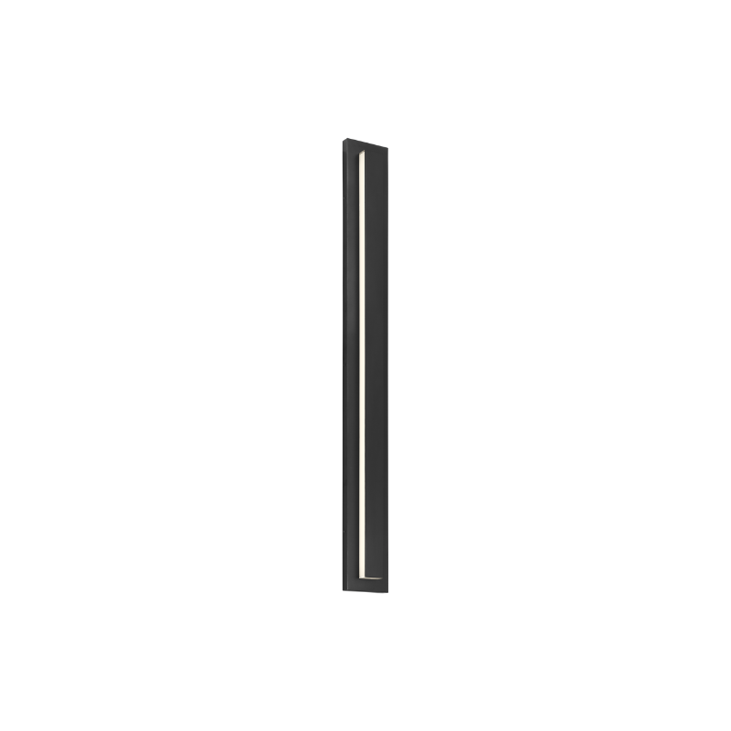 The 48 inch Aspen Outdoor Wall Sconce from Visual Comfort and Co in black.