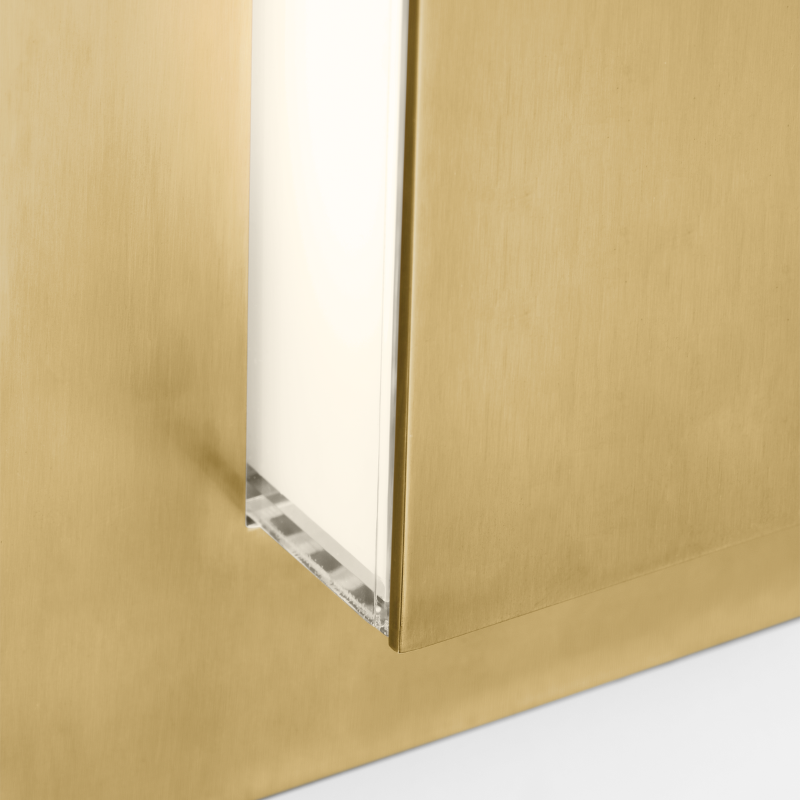 The Aspen Outdoor Wall Sconce from Visual Comfort and Co in a close up lifestyle photograph.