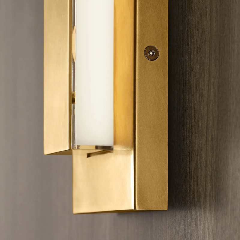 The Aspen Outdoor Wall Sconce from Visual Comfort and Co in a living area.